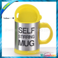 Press Button Battery Operated Self Stirring Mug, Assorted Colors, custom logo